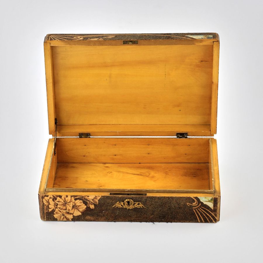 Antique Art Nouveau style box.