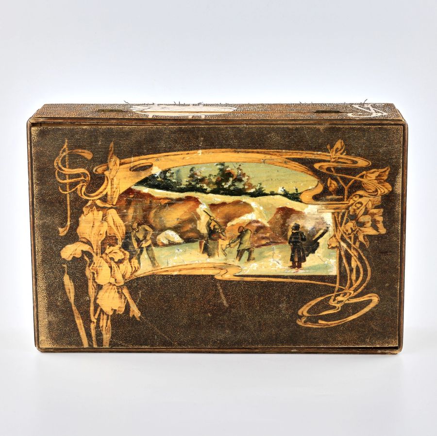 Antique Art Nouveau style box.