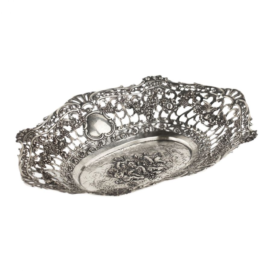 Antique Decorative silver dish.