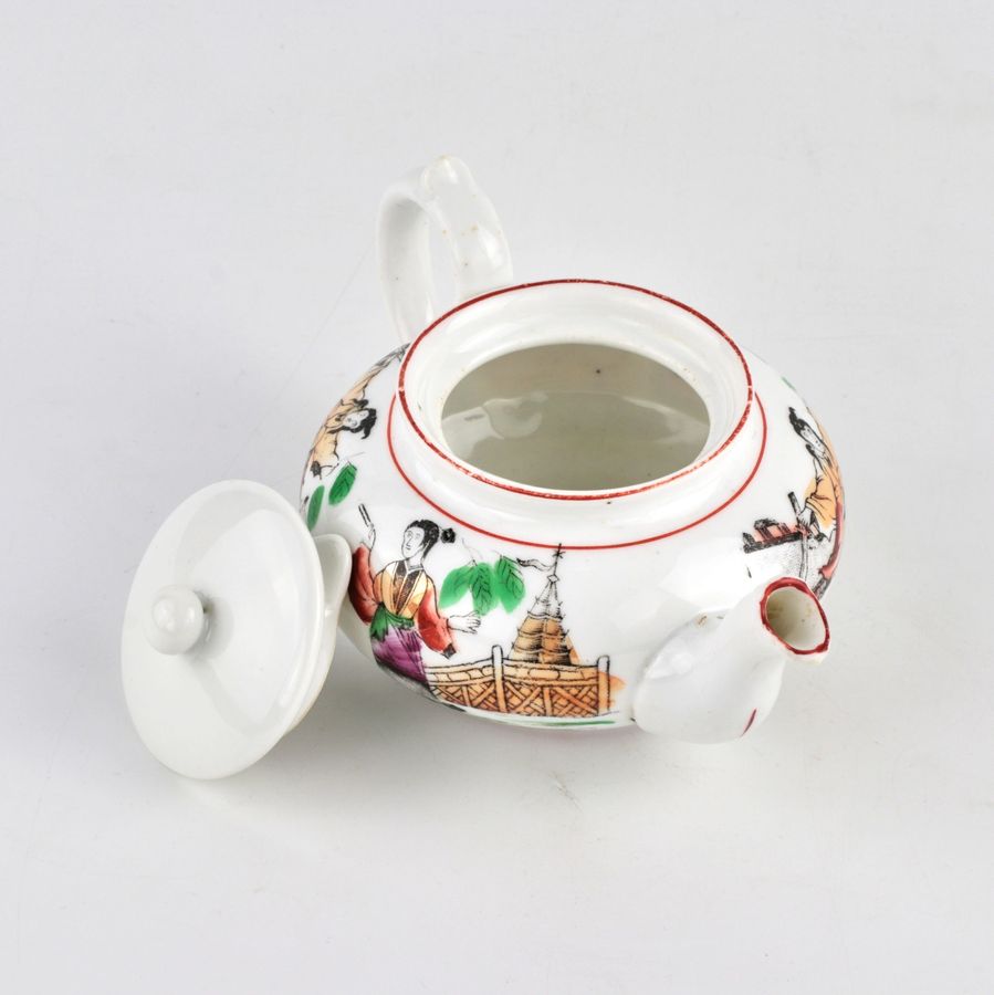 Antique Kuznetsovs porcelain teapot.