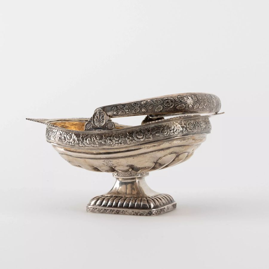 Antique Russian silver candy bowl. St. Petersburg 1837