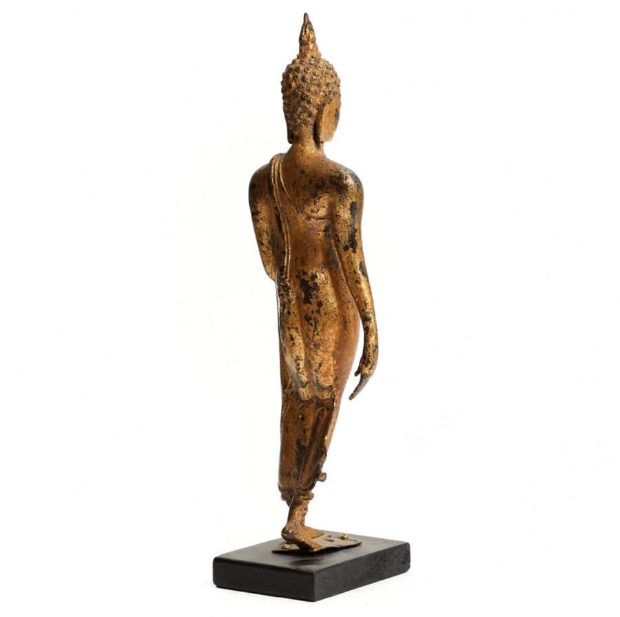 Antique Figure of the Walking Buddha. 19th century