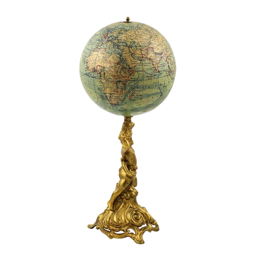 Antique The globe. Ludwig Julius Heymann.1900.