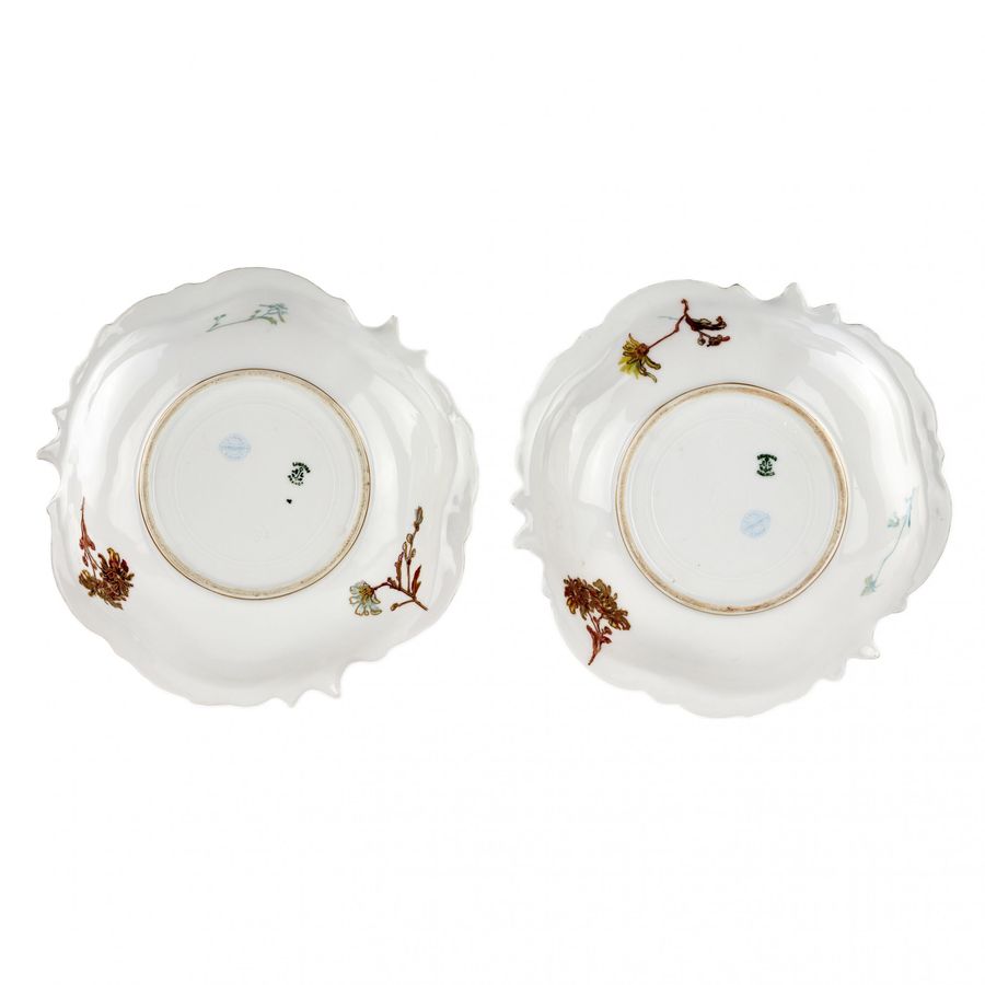 Antique Porcelain service Limoges in the style of Art Nouveau. 20th century.