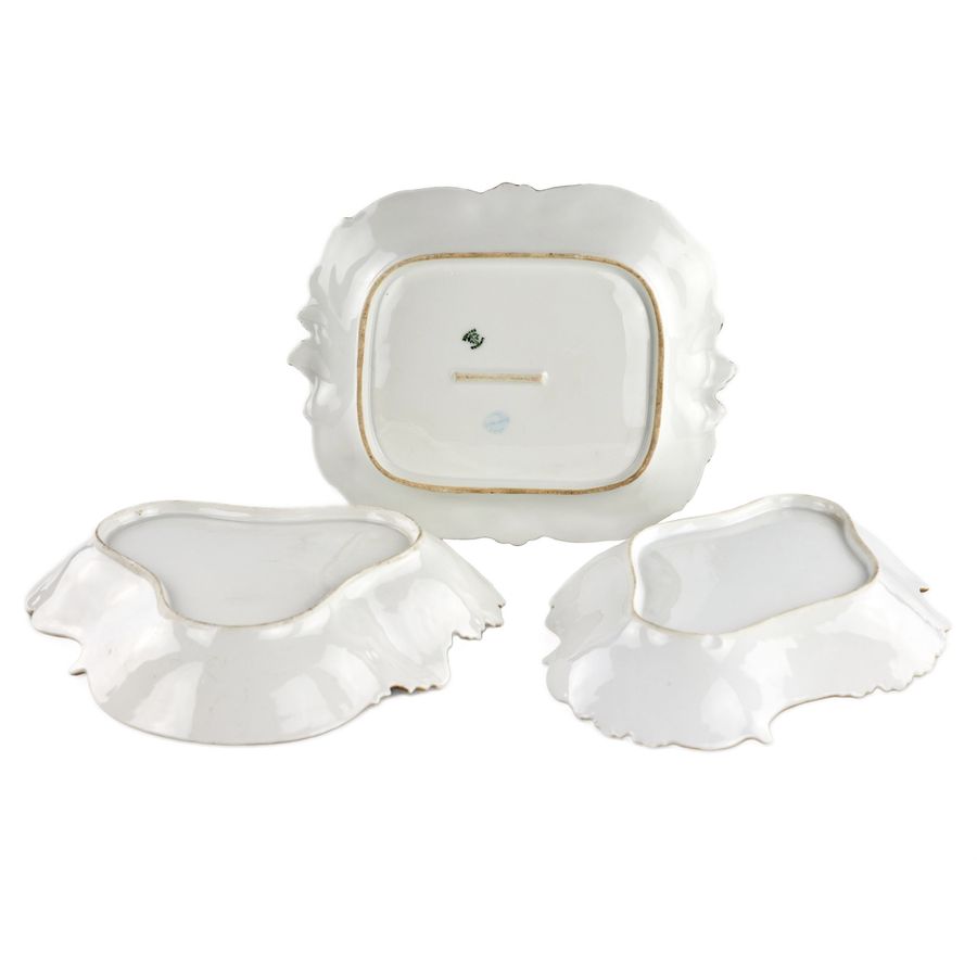 Antique Porcelain service Limoges in the style of Art Nouveau. 20th century.