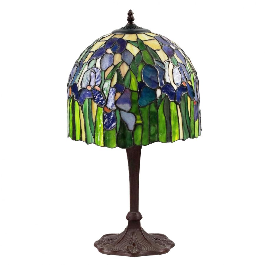 Tiffany style stained glass lamp. 20th century.