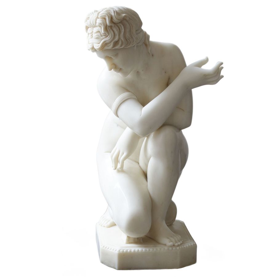 Antique Marble sculpture Bathing of Venus. 19th-20th century.