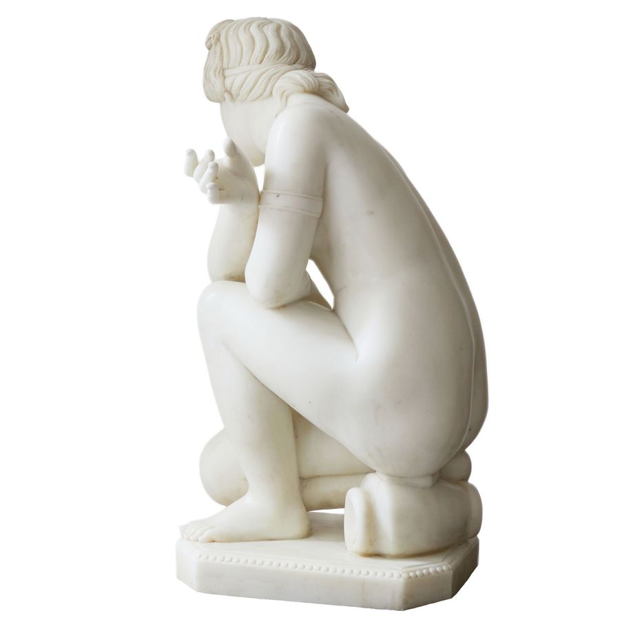 Antique Marble sculpture Bathing of Venus. 19th-20th century.