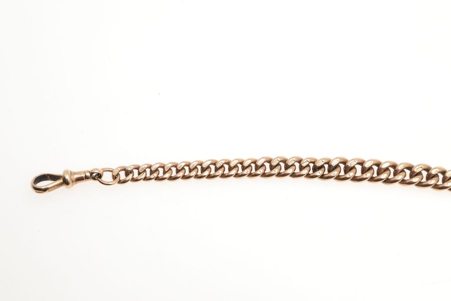 Antique English, gold chain for pocket watches. John Grinsell & Sons. The turn of the 19th-20th centuries.