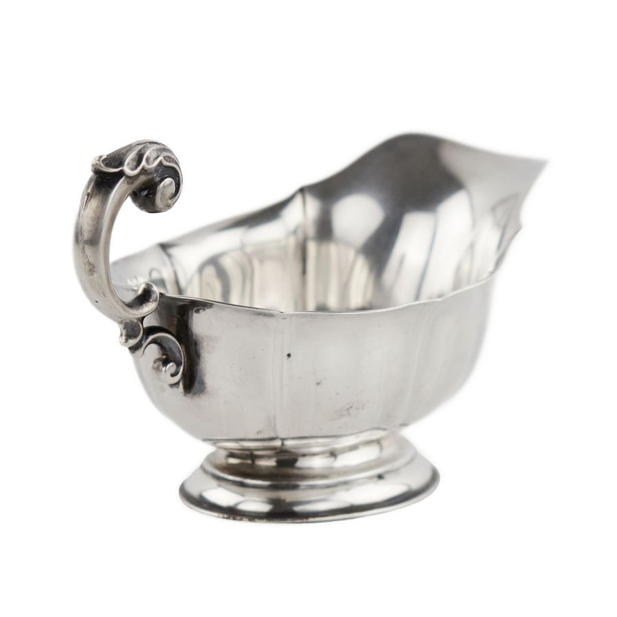 Antique Silver creamer from the supplier of the imperial court V. Morozov. Moscow. 1908-1917