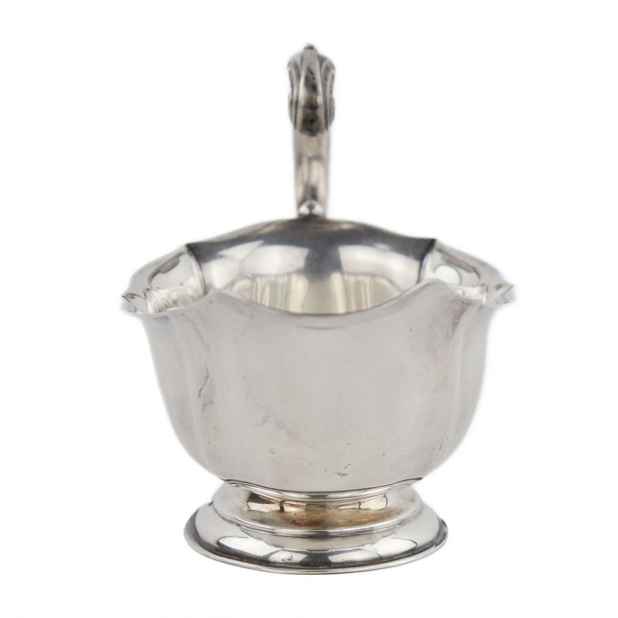 Antique Silver creamer from the supplier of the imperial court V. Morozov. Moscow. 1908-1917