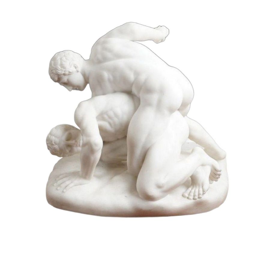 Important Marble Group After The Antique The Wrestlers