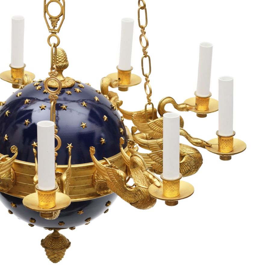 Antique Impressive chandelier in Empire style. Russia. 19th century.