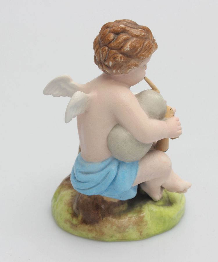 Antique Biscuit figurine Angel