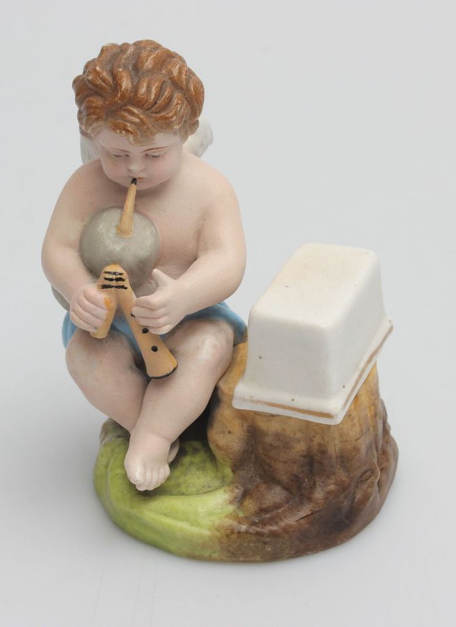 Antique Biscuit figurine Angel