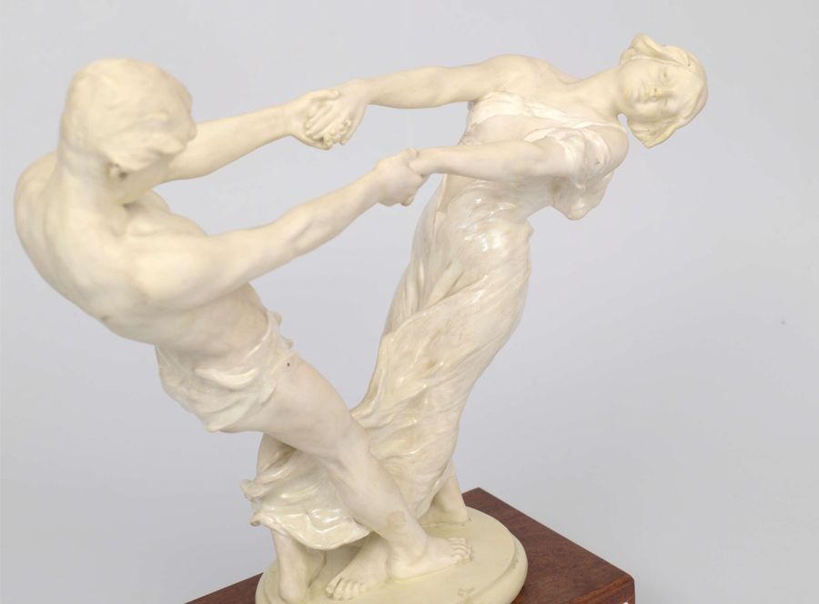 Antique Porcelain figure Dancing couple