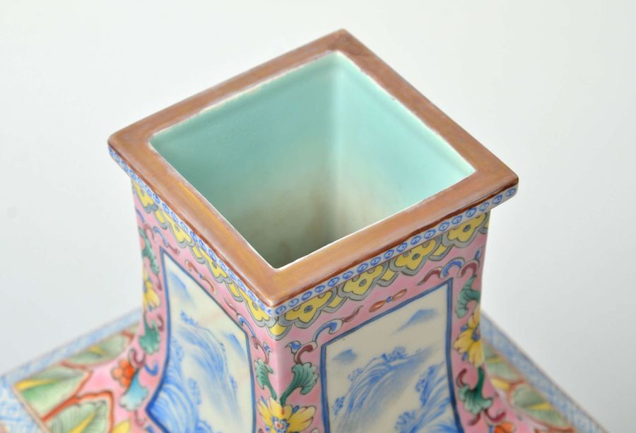 Antique Chinese painted porcelain vase