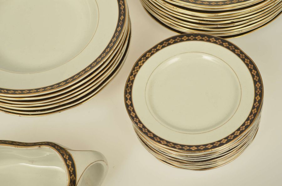 Antique Faience dinner set