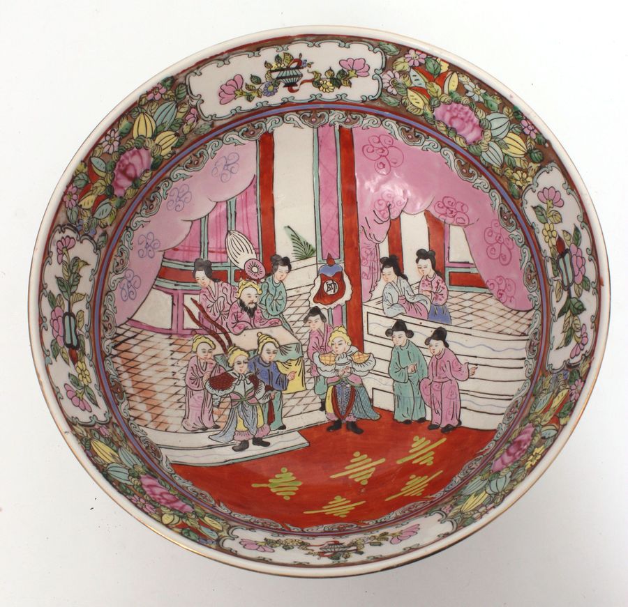 Antique Painted porcelain bowl