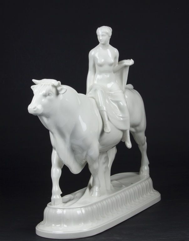 Antique KPM porcelain figurine The Rape of Europal