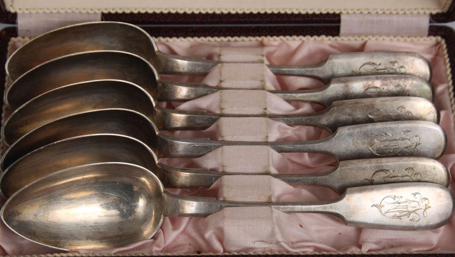 Antique Silver tablespoons (6 pcs.)