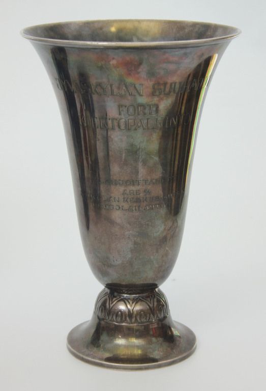 Antique Silver award cup with engraving