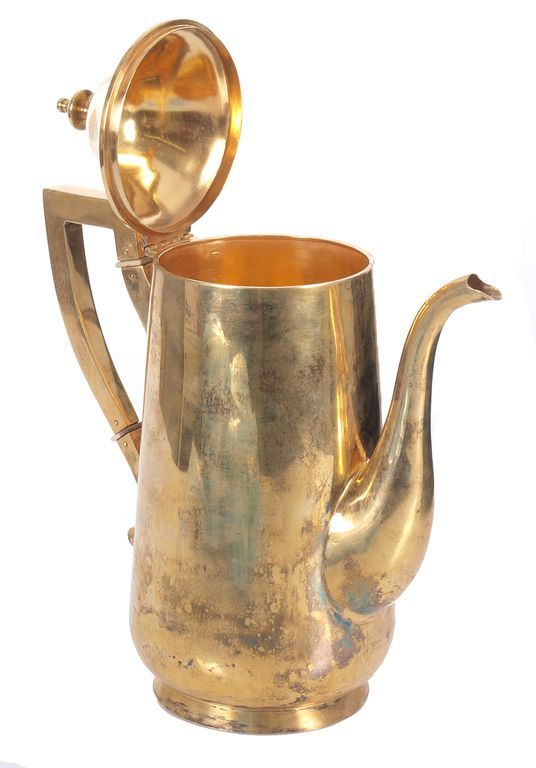 Antique Gilded silver coffee pot