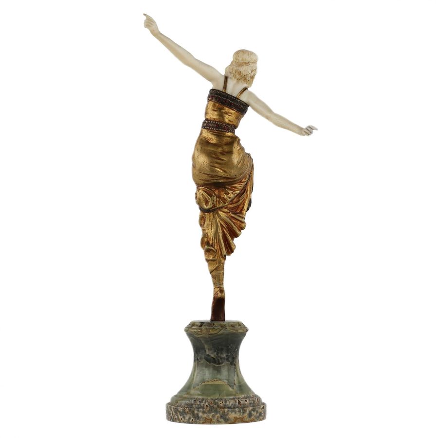 Antique Bronze figure Russian dancer. Paul PHILIPPE 1920