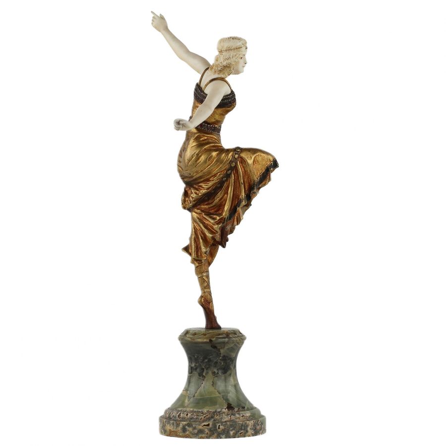 Antique Bronze figure Russian dancer. Paul PHILIPPE 1920