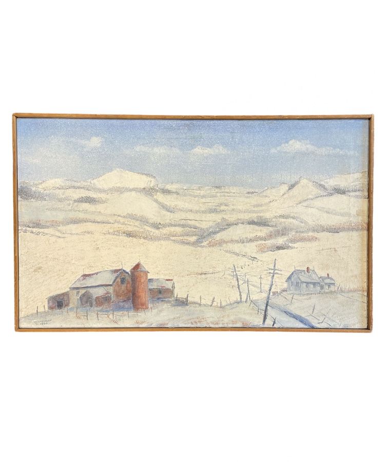 Antique Winter Landscape by Theodore Donaldson (20th Century, USA)