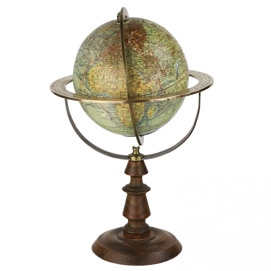 Antique Antique globe. J. Forest. France. Turn of the 19th-20th centuries.