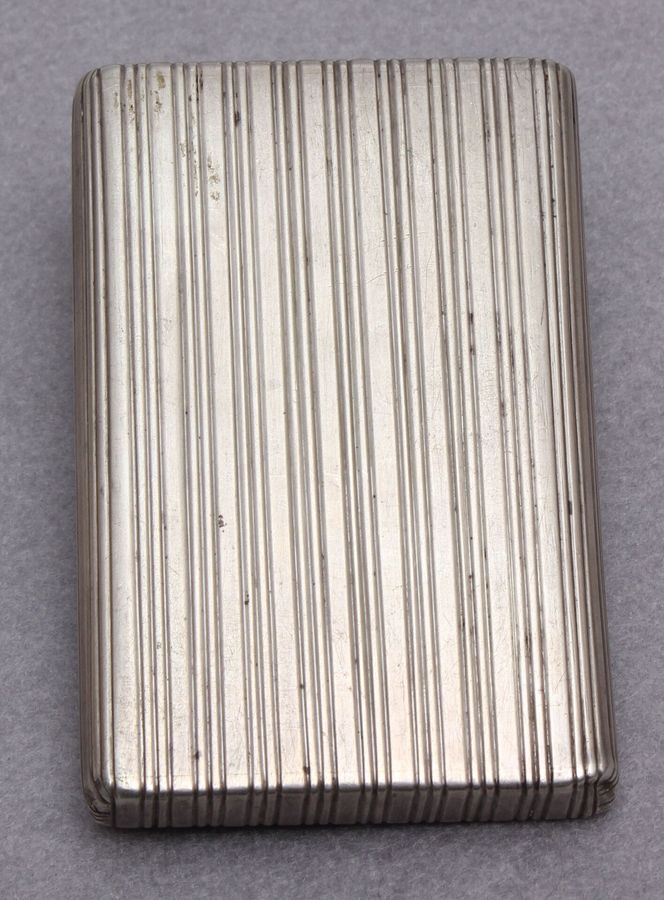 Antique Silver cigarette holder with gold inlays