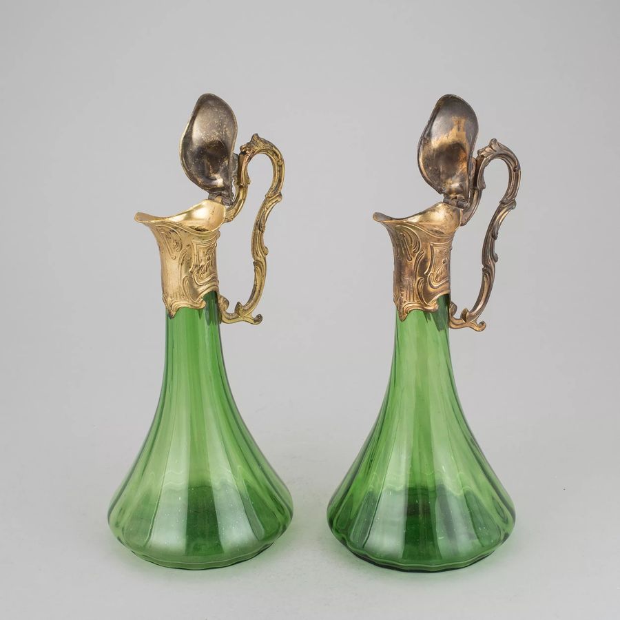 Antique Pair of jugs in Art Nouveau style.