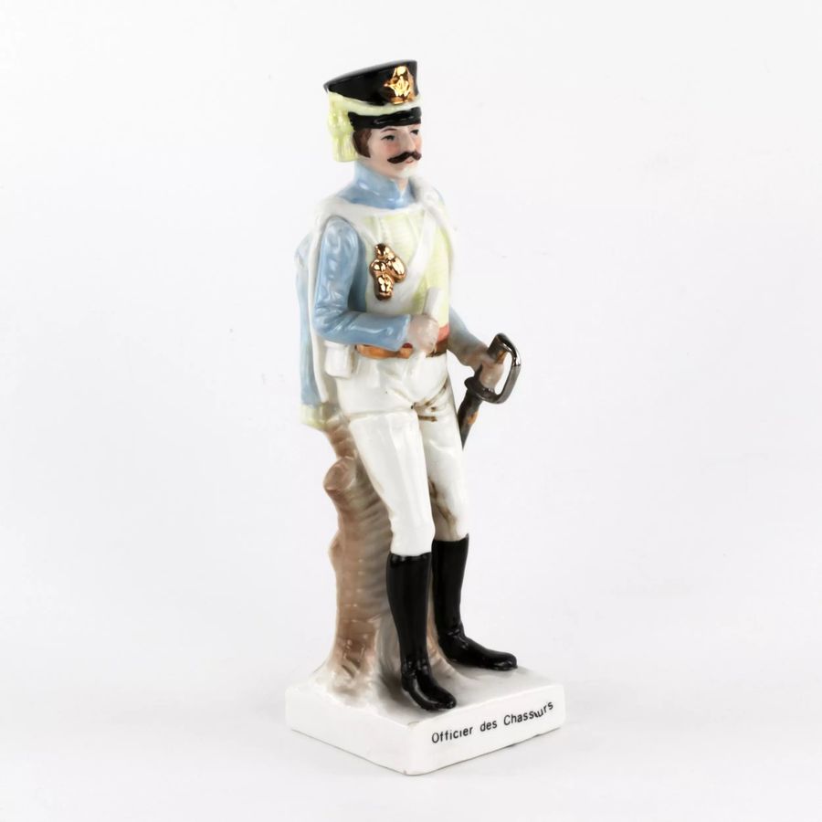 Antique Porcelain hussar during the Napoleonic wars.