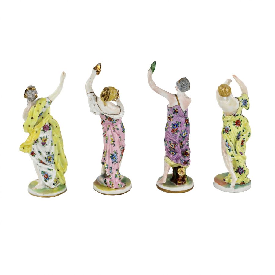 Antique Porcelain group Allegory of Art