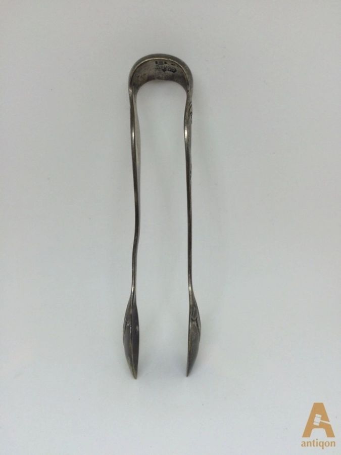 Antique Silver sugar tongs. Warchawa