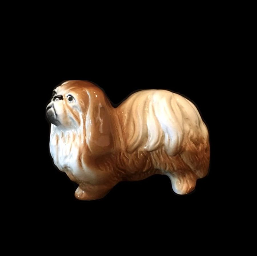 Antique Japanese Chin dog figurine. 20th century