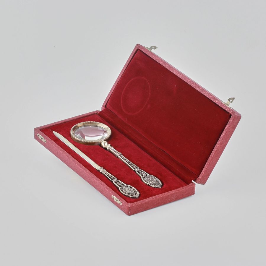 Antique Silver writing set