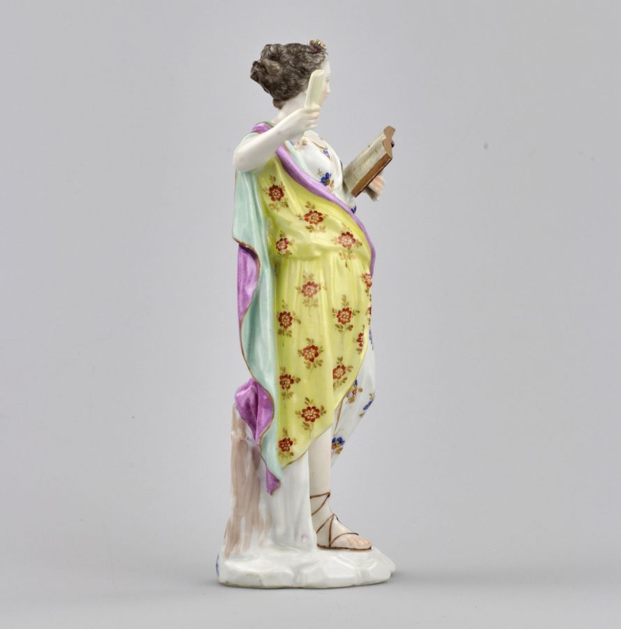 Antique Porcelain figurine Allegory of Poetry.