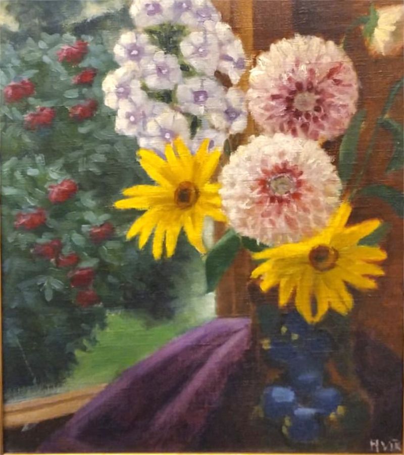 Antique Still life with flowers