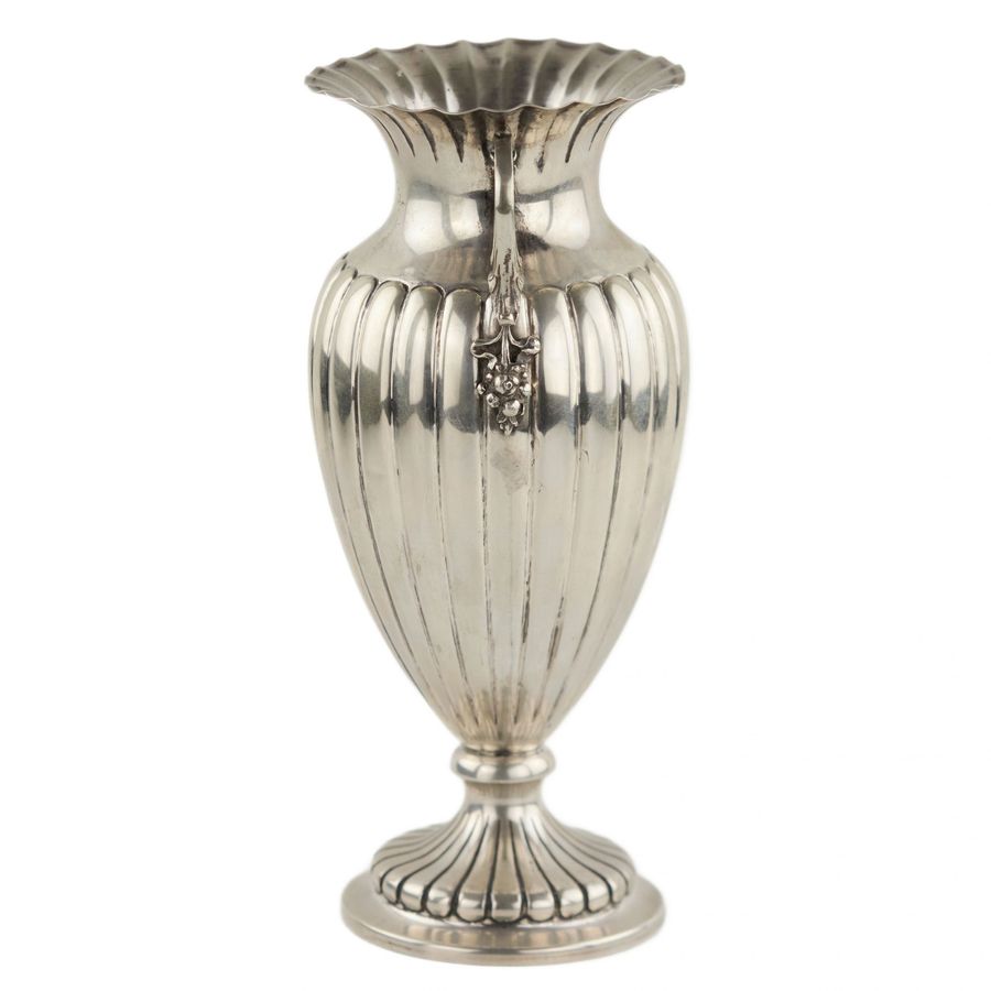 Antique Italian silver vase.