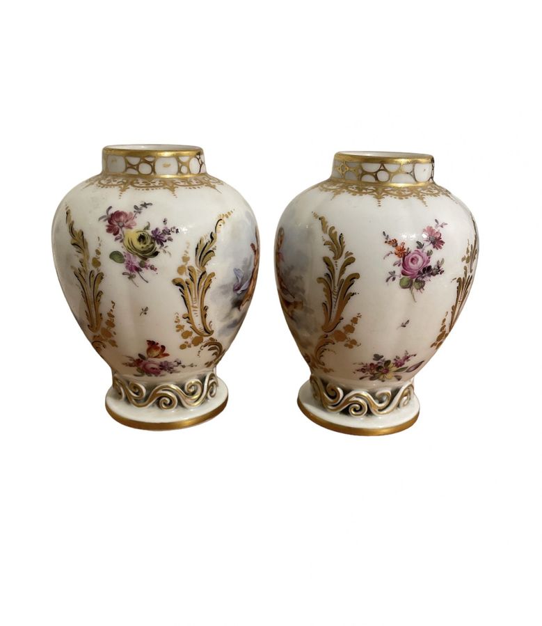 Antique KPM - Putti Vases, 19th Century Porcelain, Germany