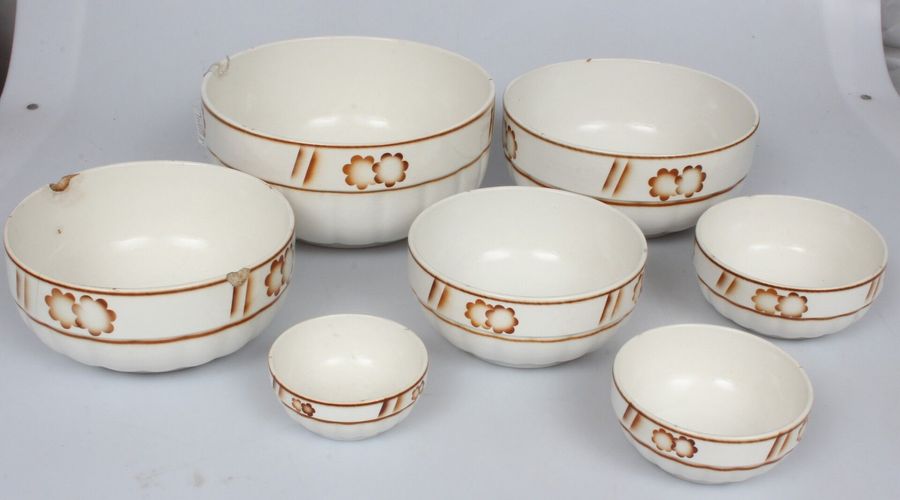 Antique Porcelain bowl set (7 pcs.)