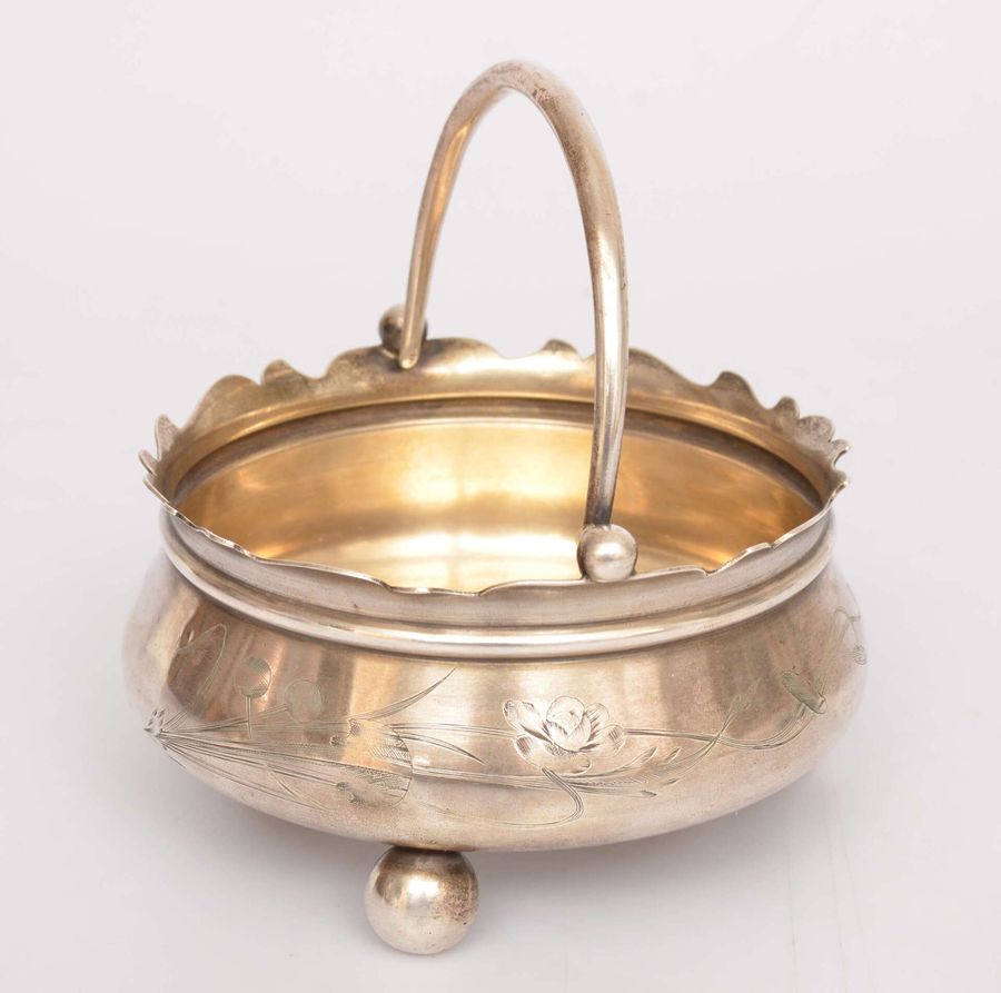 Antique Silver candy dish