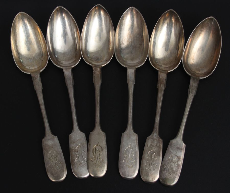 Antique Silver tablespoons (6 pcs.)