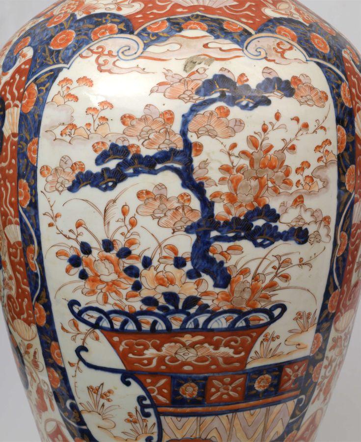 Antique Painted porcelain vase