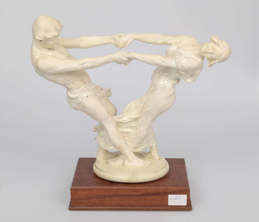 Antique Porcelain figure Dancing couple