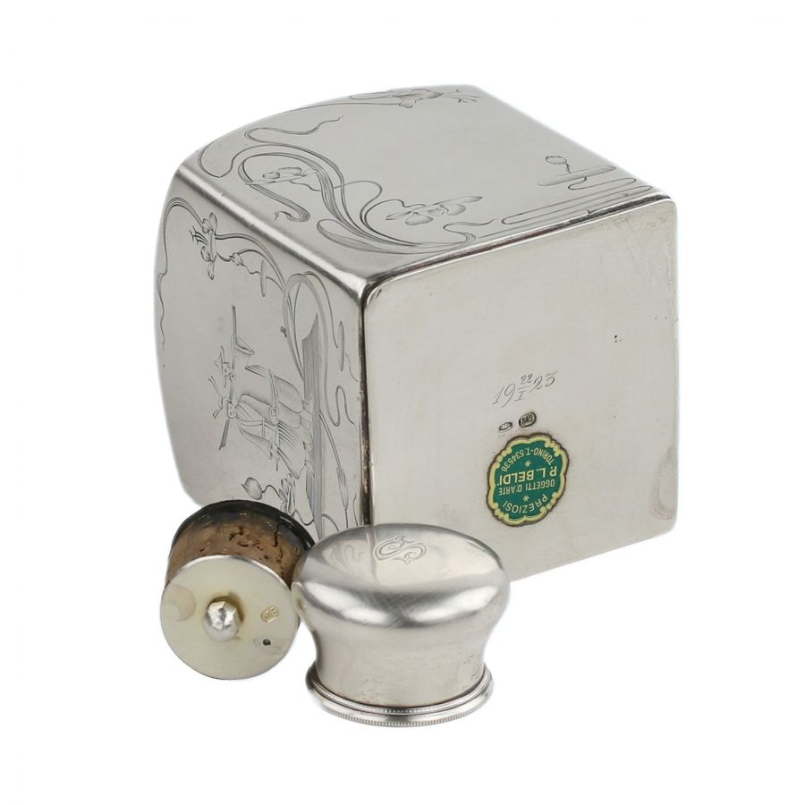 Antique Russian Silver Tea Caddy. Moscow 1896-1908