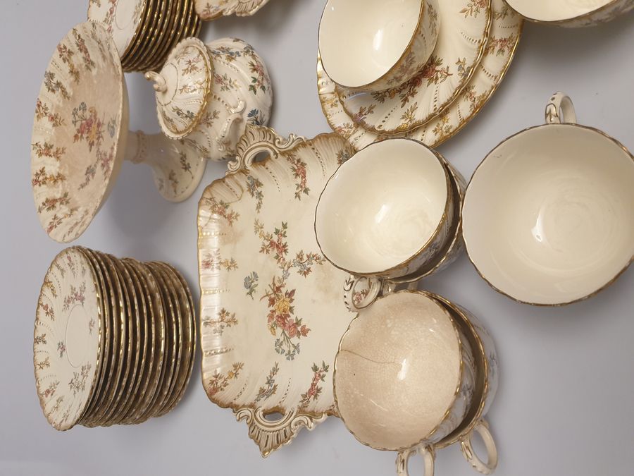 Antique French porcelain set