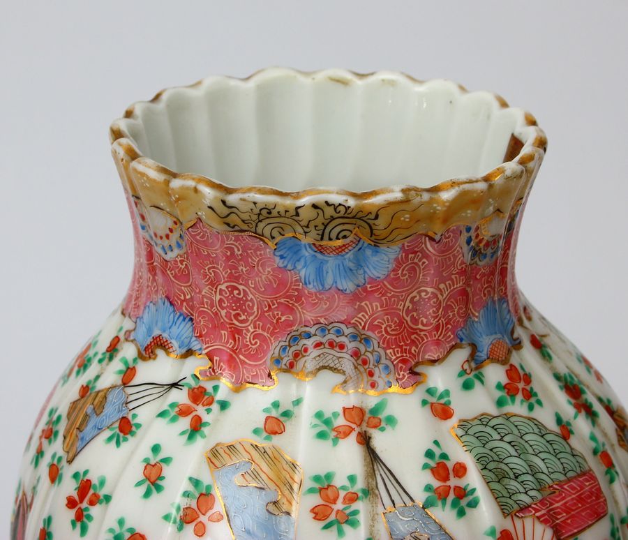 Antique Porcelain vase on a bronze base